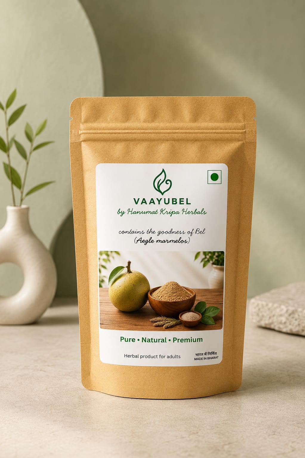 Vaayubel Churna pouch by Hanumat Kripa Herbals